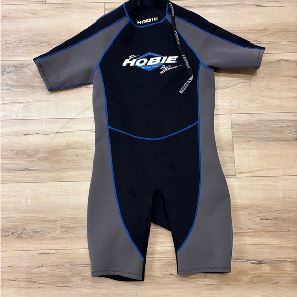 Hobie by Stern’s Watersports Shorty Wetsuit Adult Men’s XL Black, Blue, and Gray - Picture 2 of 11